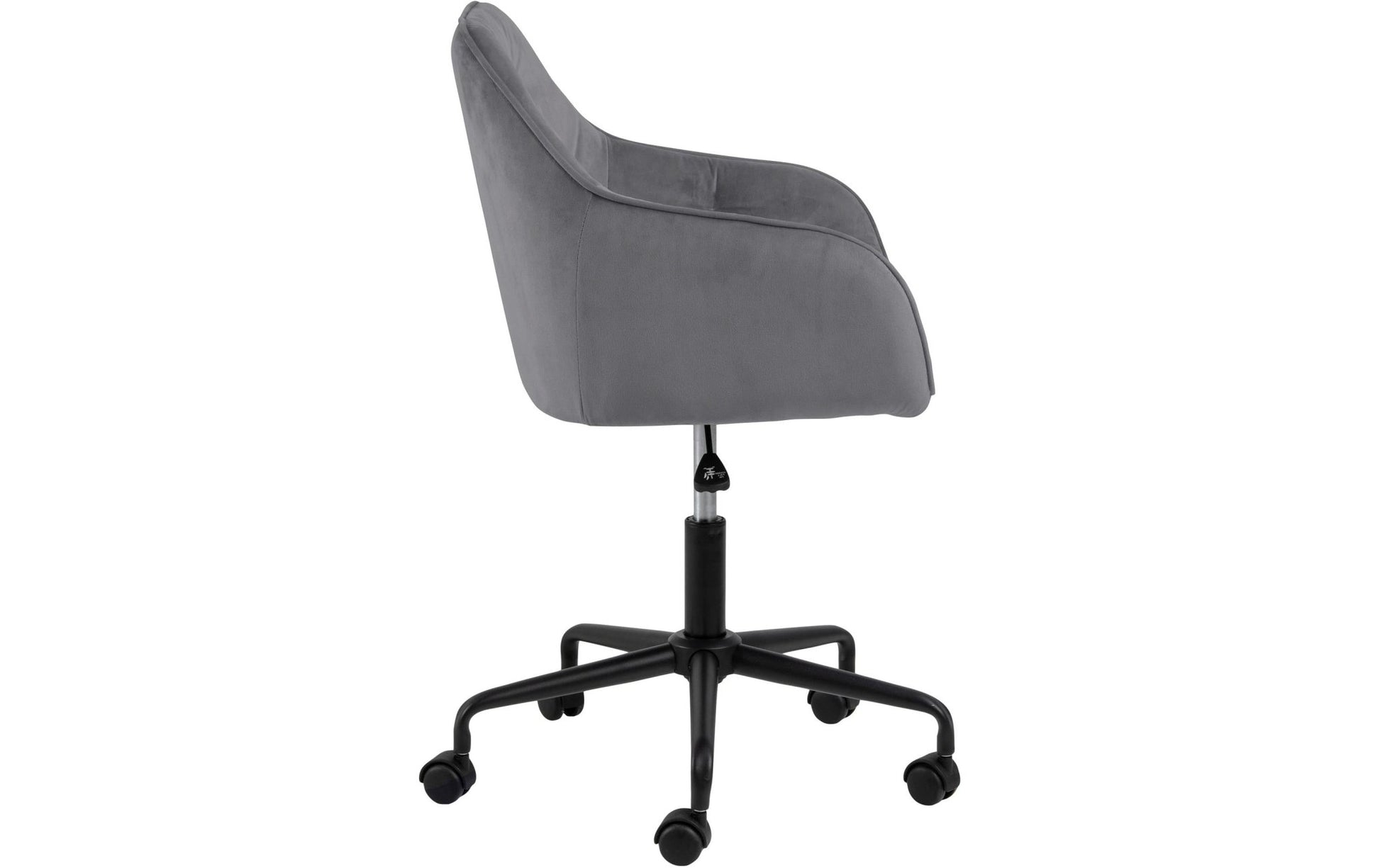 AC Design Bürostuhl Brooke, mit Bremsrollen, Dunkelgrau - MEGART