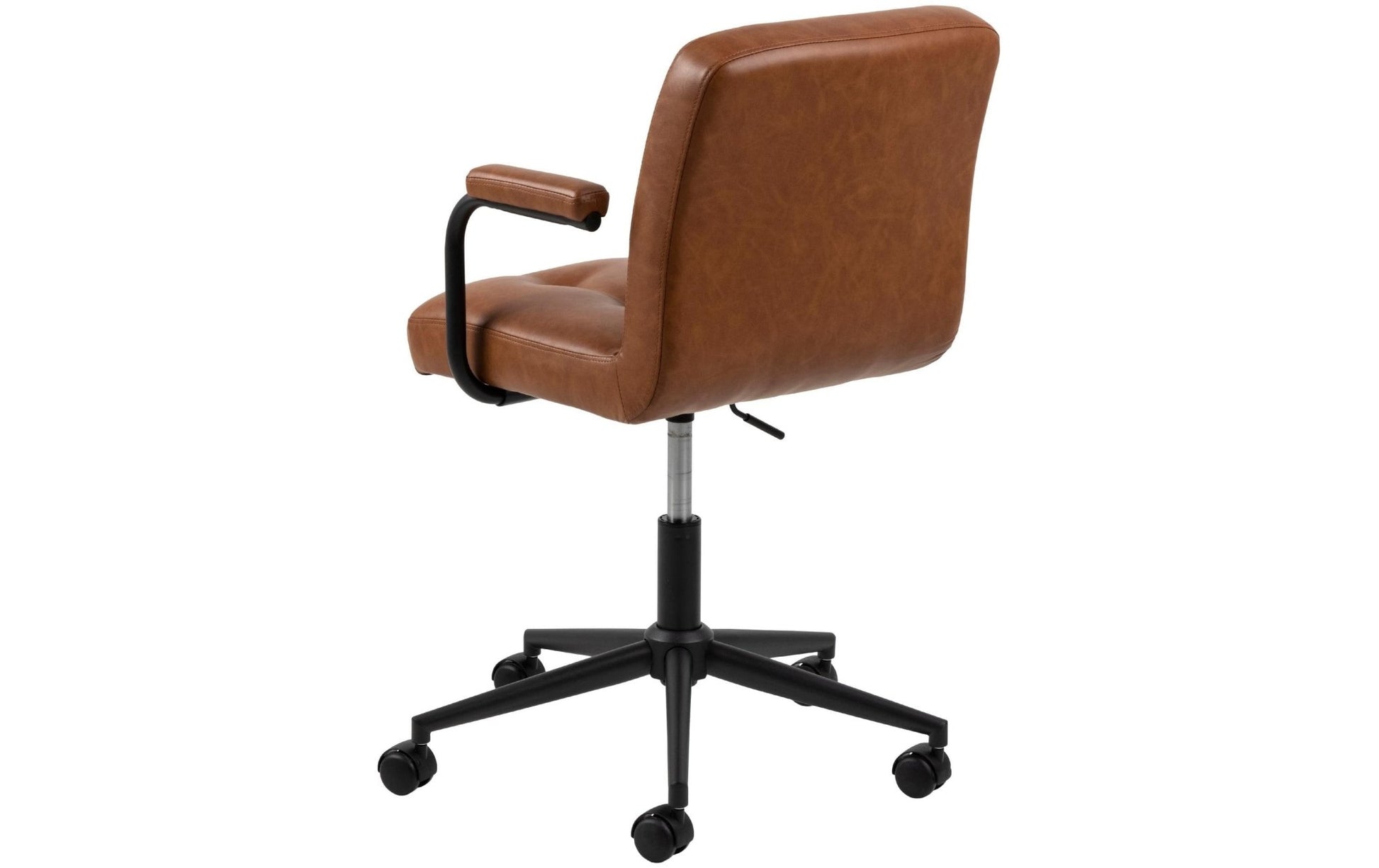 AC Design Bürostuhl Cosmo, mit Polsterrücken und Armlehnen, Cognac - MEGART