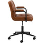 AC Design Bürostuhl Cosmo, mit Polsterrücken und Armlehnen, Cognac - MEGART