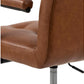AC Design Bürostuhl Cosmo, mit Polsterrücken und Armlehnen, Cognac - MEGART
