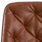 AC Design Bürostuhl Erik, mit Polsterrücken und Armlehnen, Cognac - MEGART