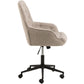 AC Design Bürostuhl Erik, mit Polsterrücken und Armlehnen, Beige - MEGART