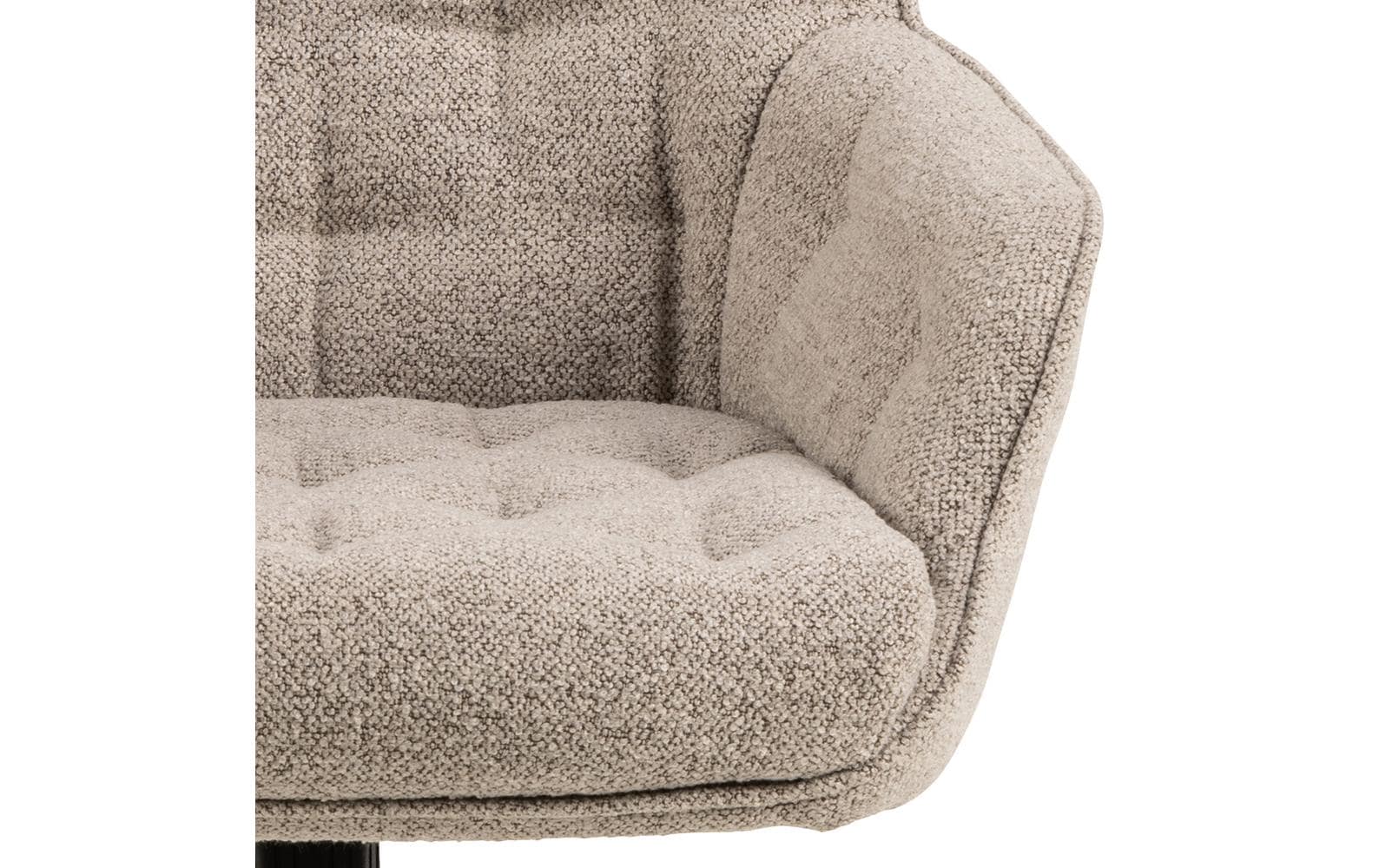 AC Design Bürostuhl Erik, mit Polsterrücken und Armlehnen, Beige - MEGART