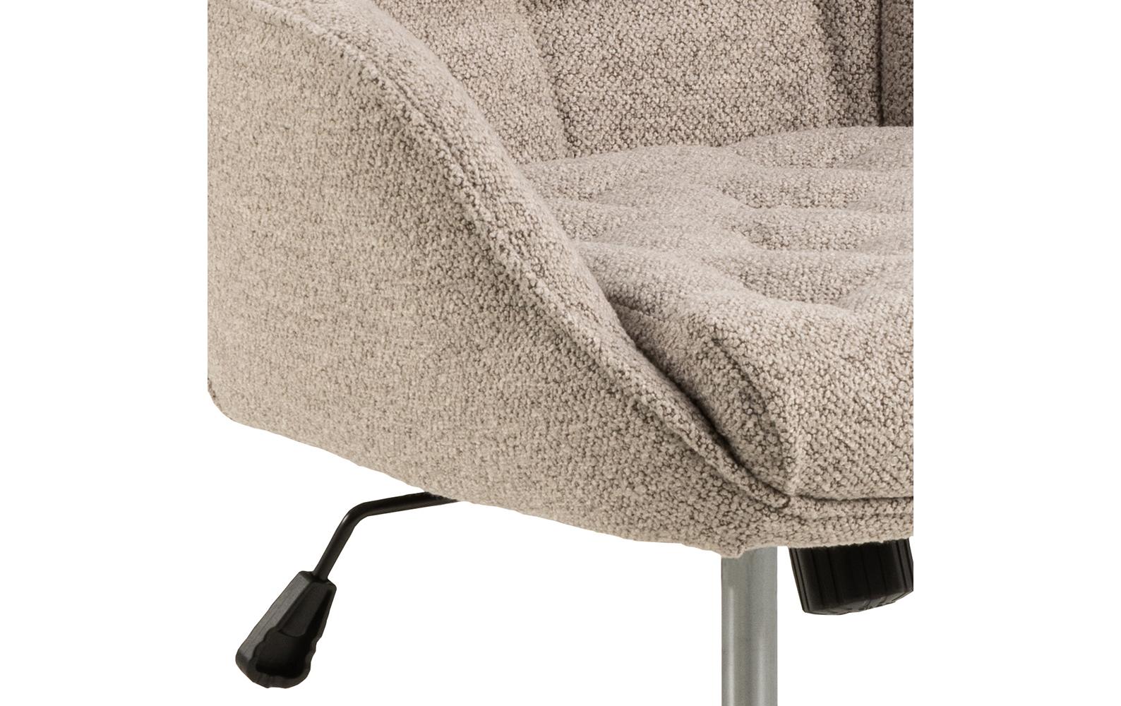AC Design Bürostuhl Erik, mit Polsterrücken und Armlehnen, Beige - MEGART