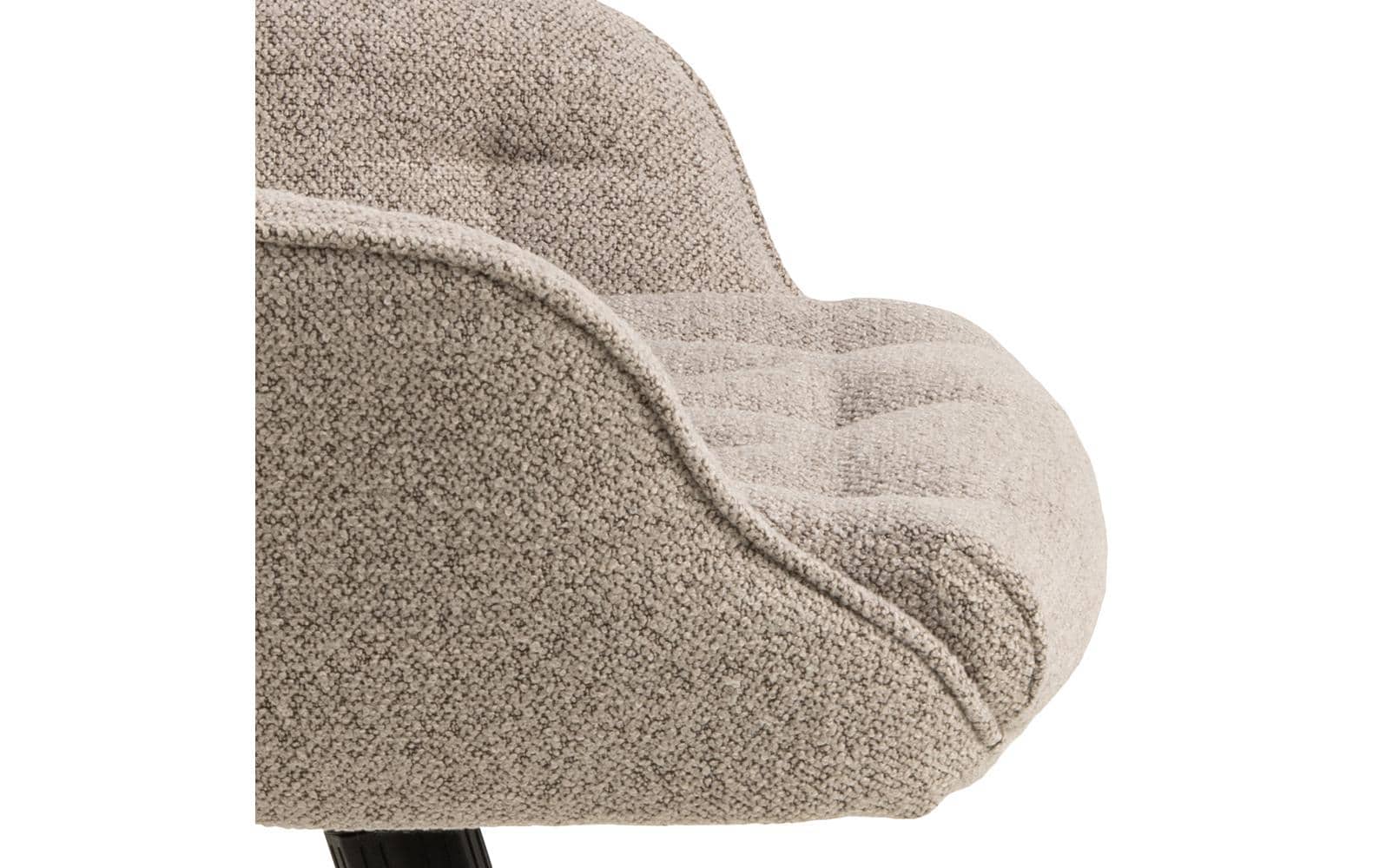 AC Design Bürostuhl Erik, mit Polsterrücken und Armlehnen, Beige - MEGART