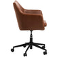AC Design Bürostuhl Nora, mit Polsterrücken und Armlehnen, Cognac - MEGART