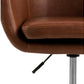 AC Design Bürostuhl Nora, mit Polsterrücken und Armlehnen, Cognac - MEGART