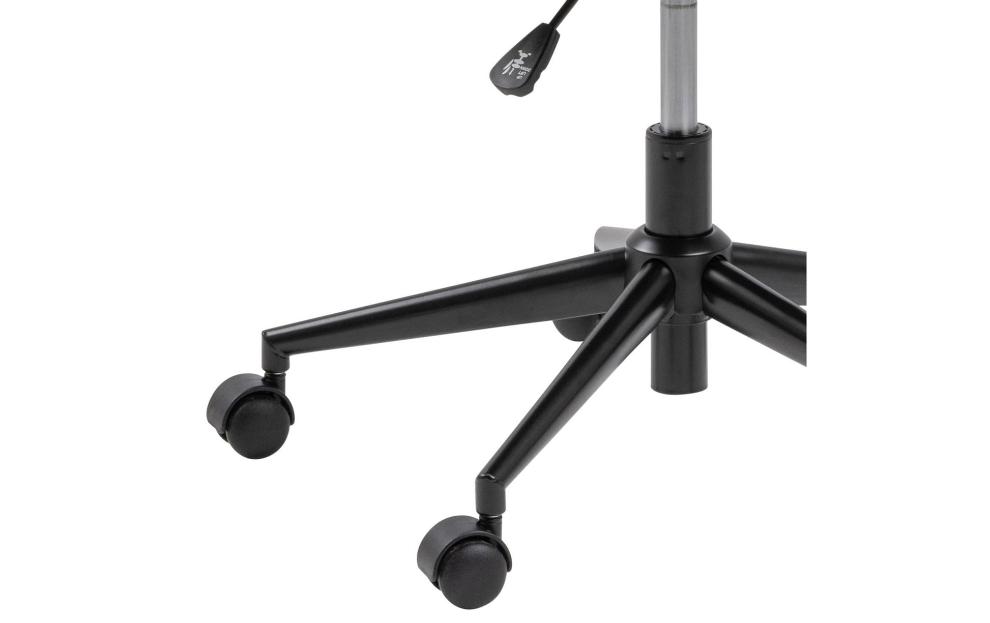 AC Design Bürostuhl Nora, mit Polsterrücken und Armlehnen, Dunkelgrau - MEGART