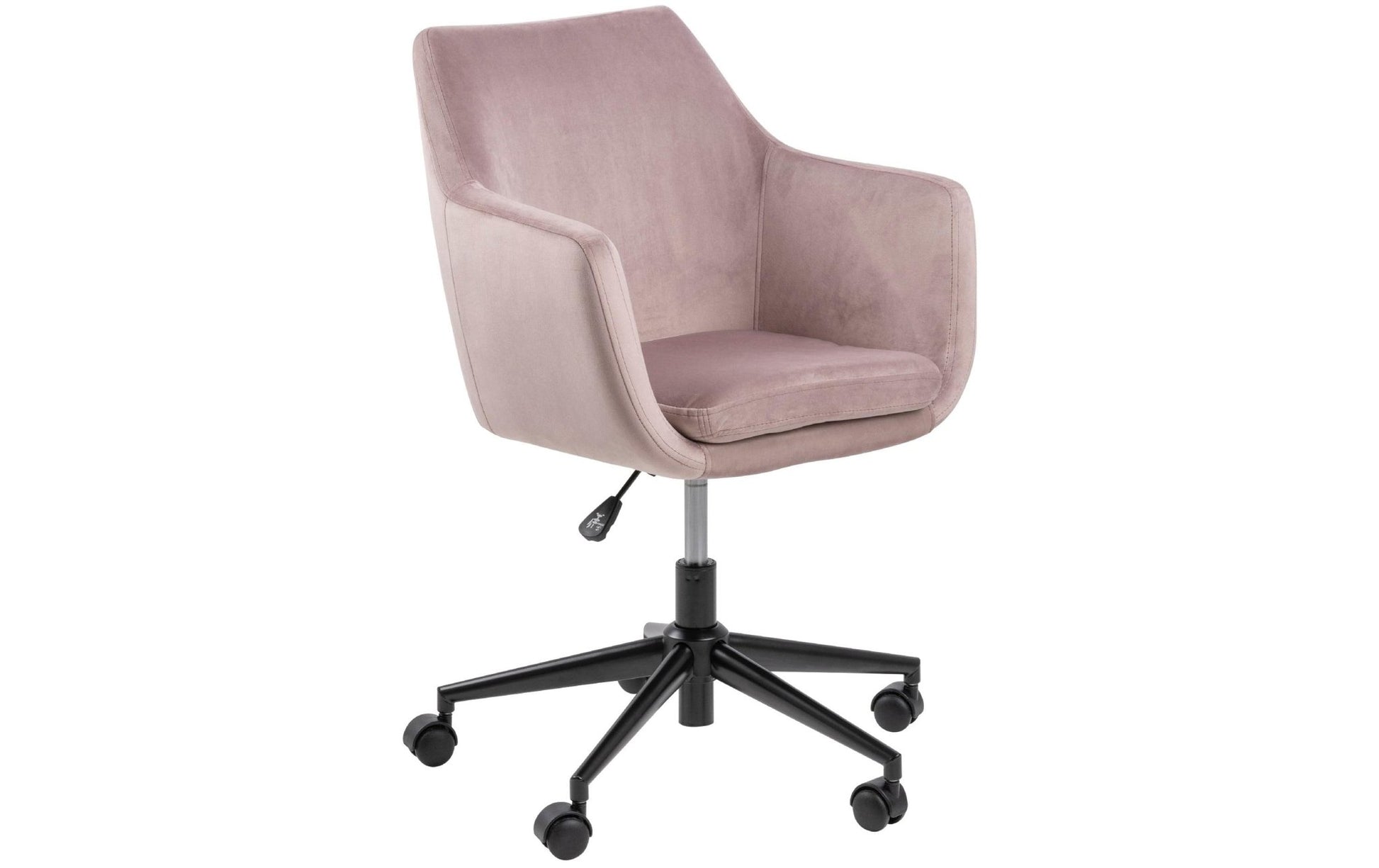 AC Design Bürostuhl Nora, mit Polsterrücken und Armlehnen, Dusty Rose - MEGART