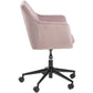 AC Design Bürostuhl Nora, mit Polsterrücken und Armlehnen, Dusty Rose - MEGART