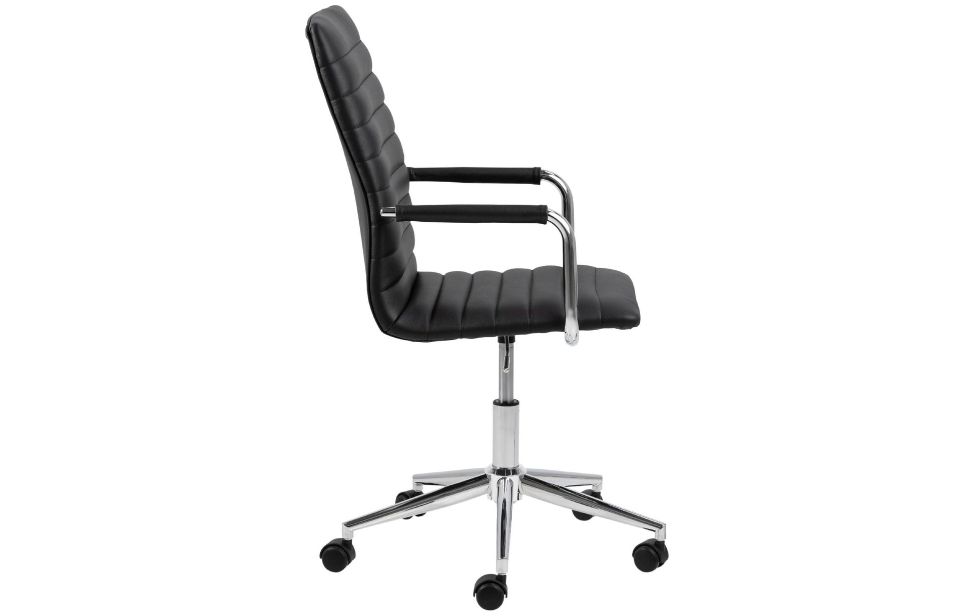 AC Design Bürostuhl Winslow, mit Polsterrücken und Armlehnen, Schwarz - MEGART