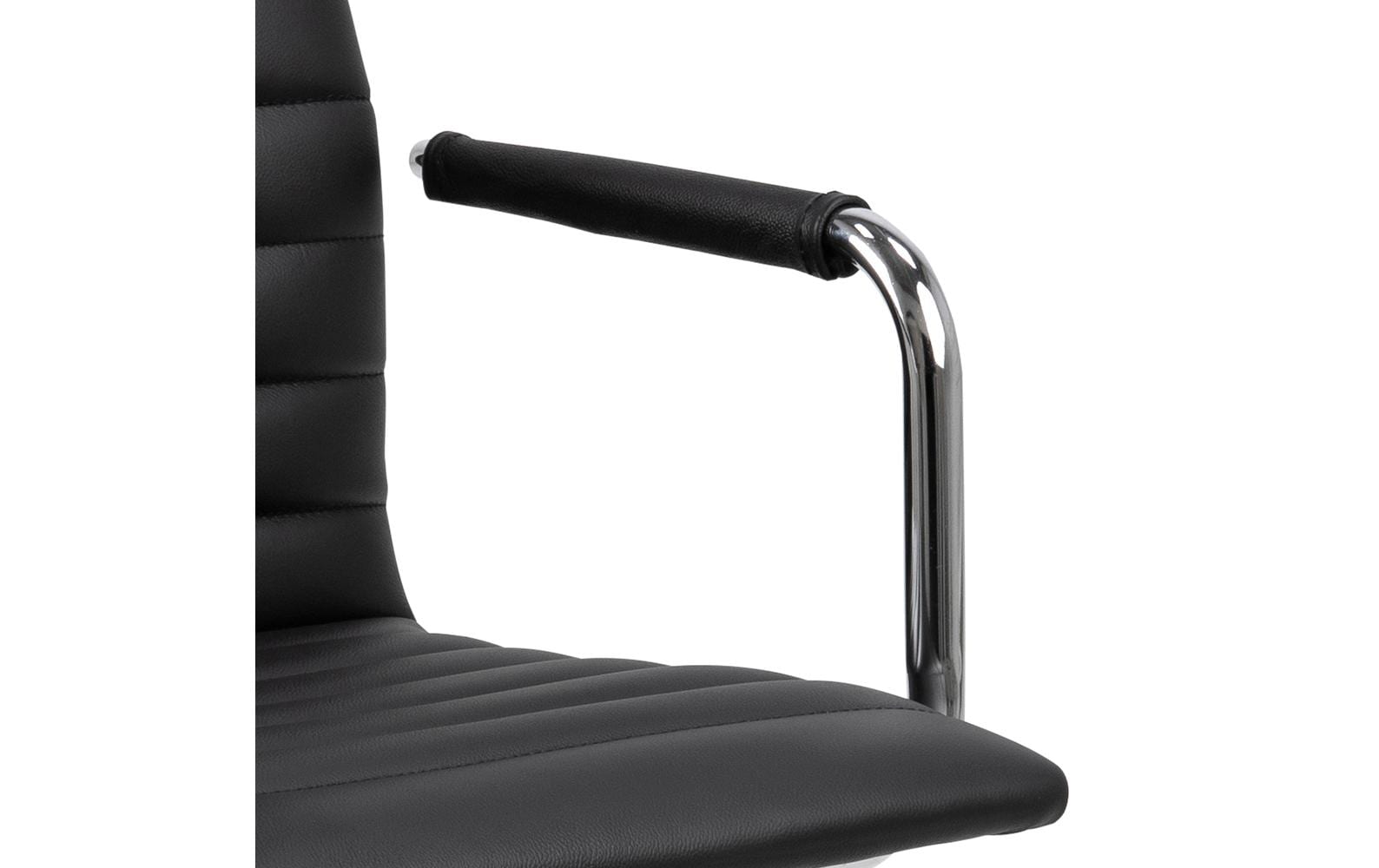 AC Design Bürostuhl Winslow, mit Polsterrücken und Armlehnen, Schwarz - MEGART
