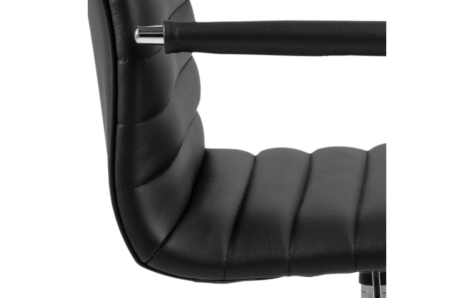 AC Design Bürostuhl Winslow, mit Polsterrücken und Armlehnen, Schwarz - MEGART