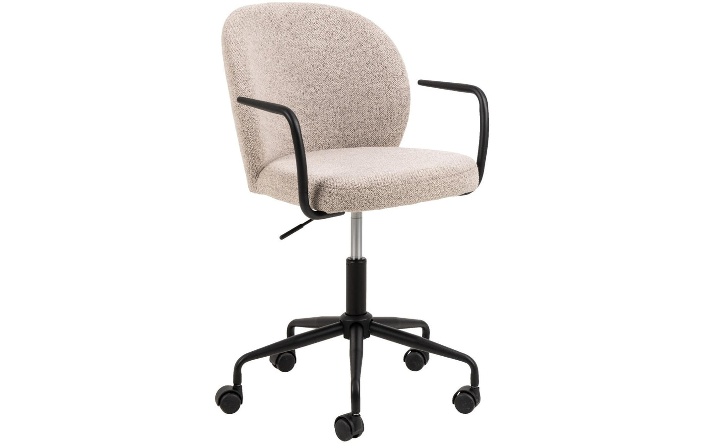 AC Design Bürostuhl Patricia, mit Polsterrücken und Armlehnen, Beige - MEGART