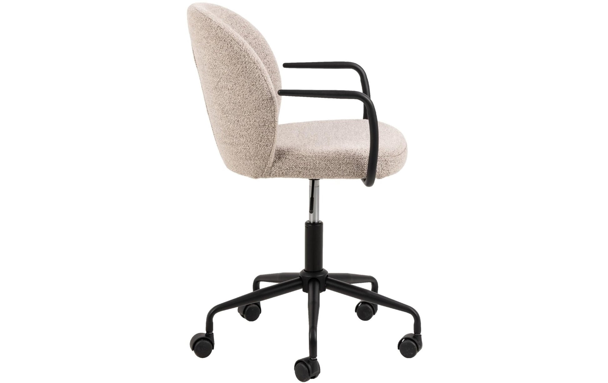 AC Design Bürostuhl Patricia, mit Polsterrücken und Armlehnen, Beige - MEGART