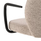 AC Design Bürostuhl Patricia, mit Polsterrücken und Armlehnen, Beige - MEGART