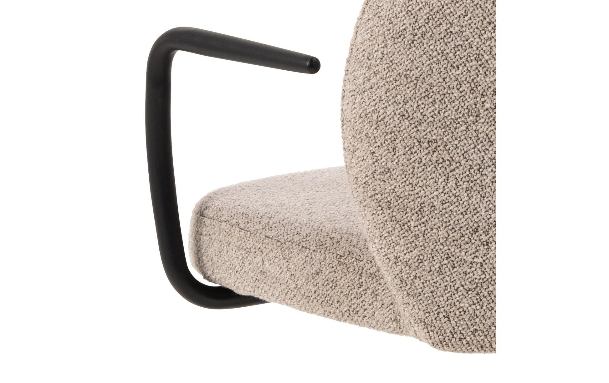 AC Design Bürostuhl Patricia, mit Polsterrücken und Armlehnen, Beige - MEGART