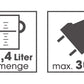 Zitruspresse Orange/Schwarz - MEGART