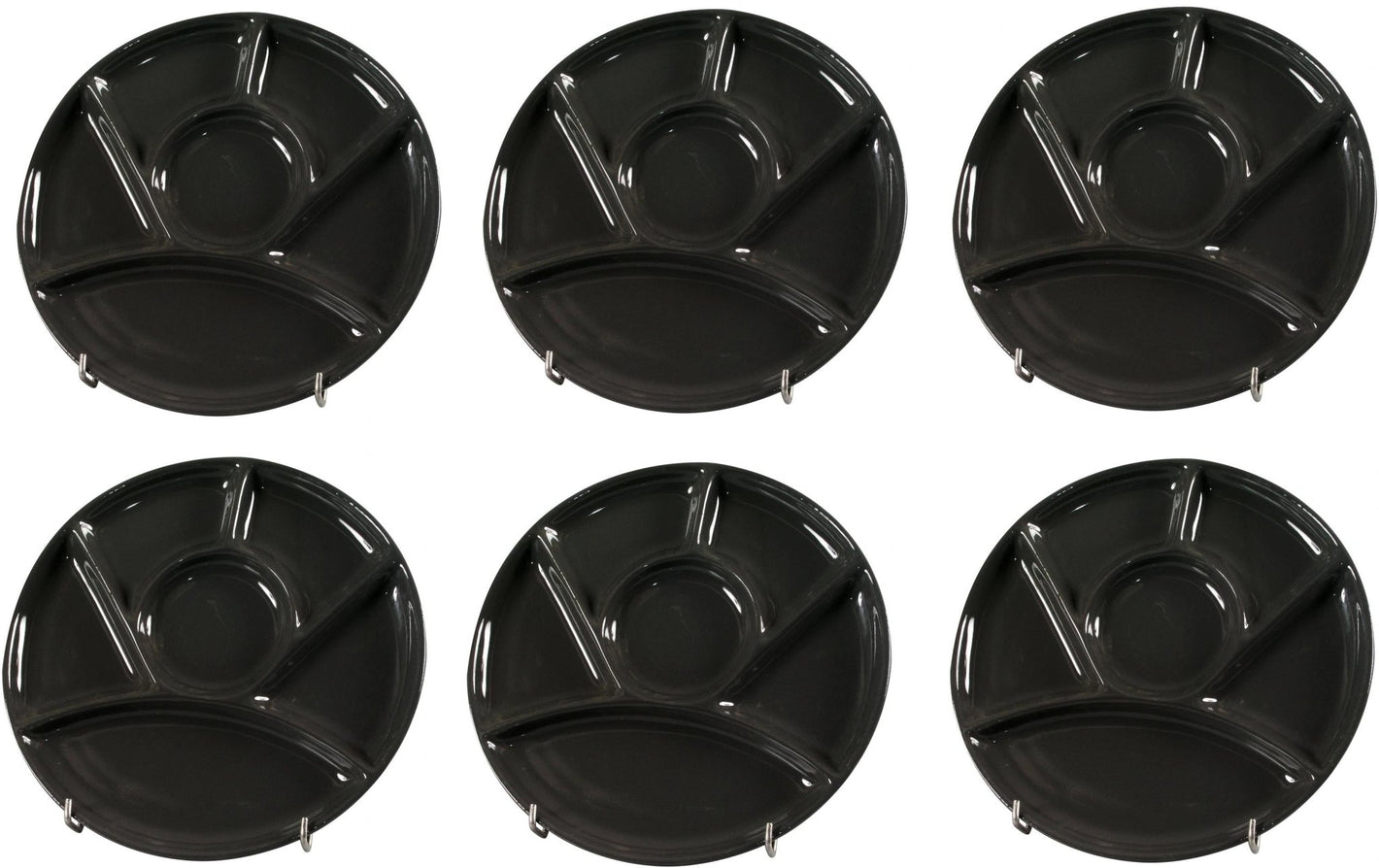 Fondue - Teller Classic, 23 cm Schwarz - MEGART