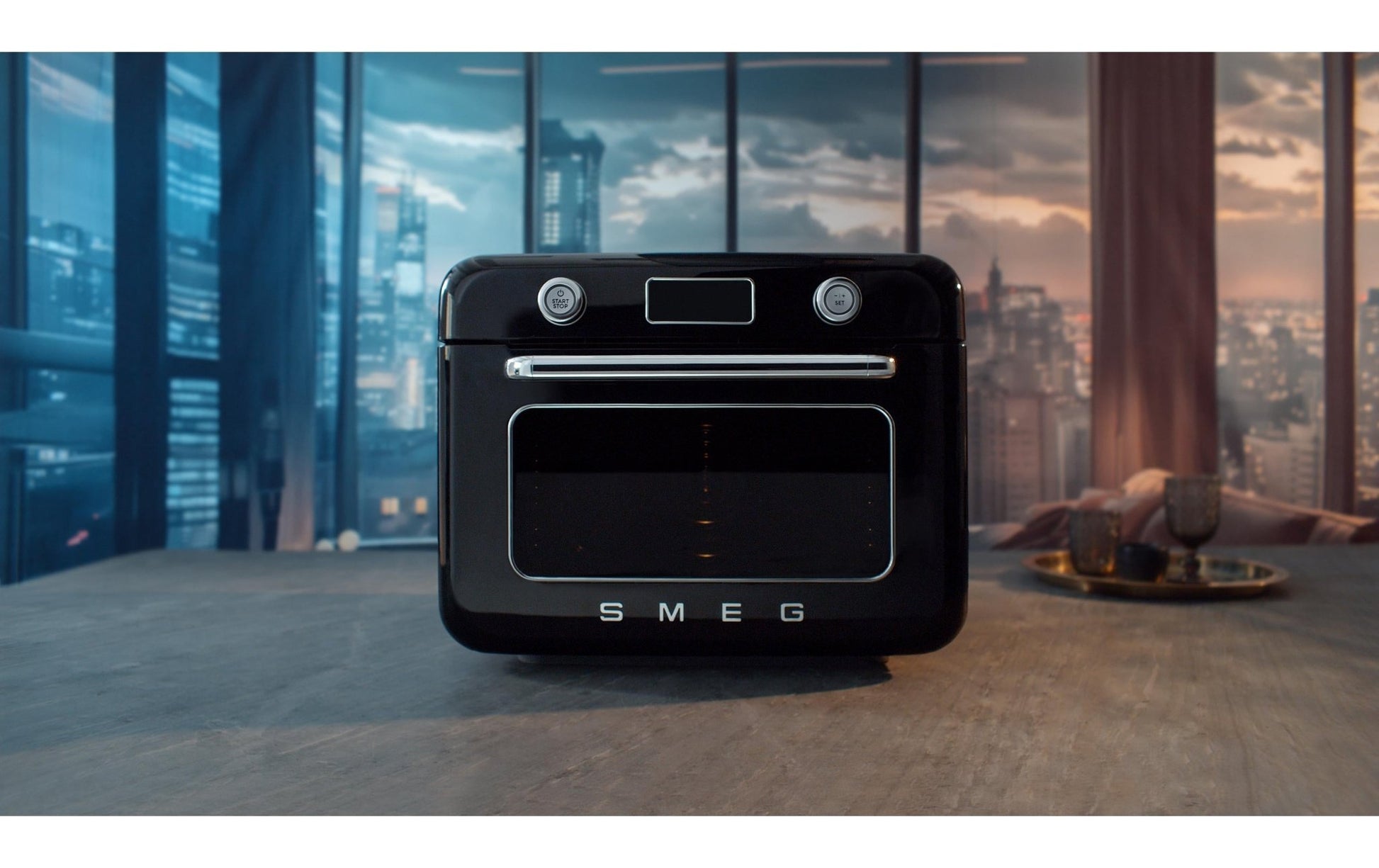 Dampfbackofen COF01 WhEU Schwarz - MEGART