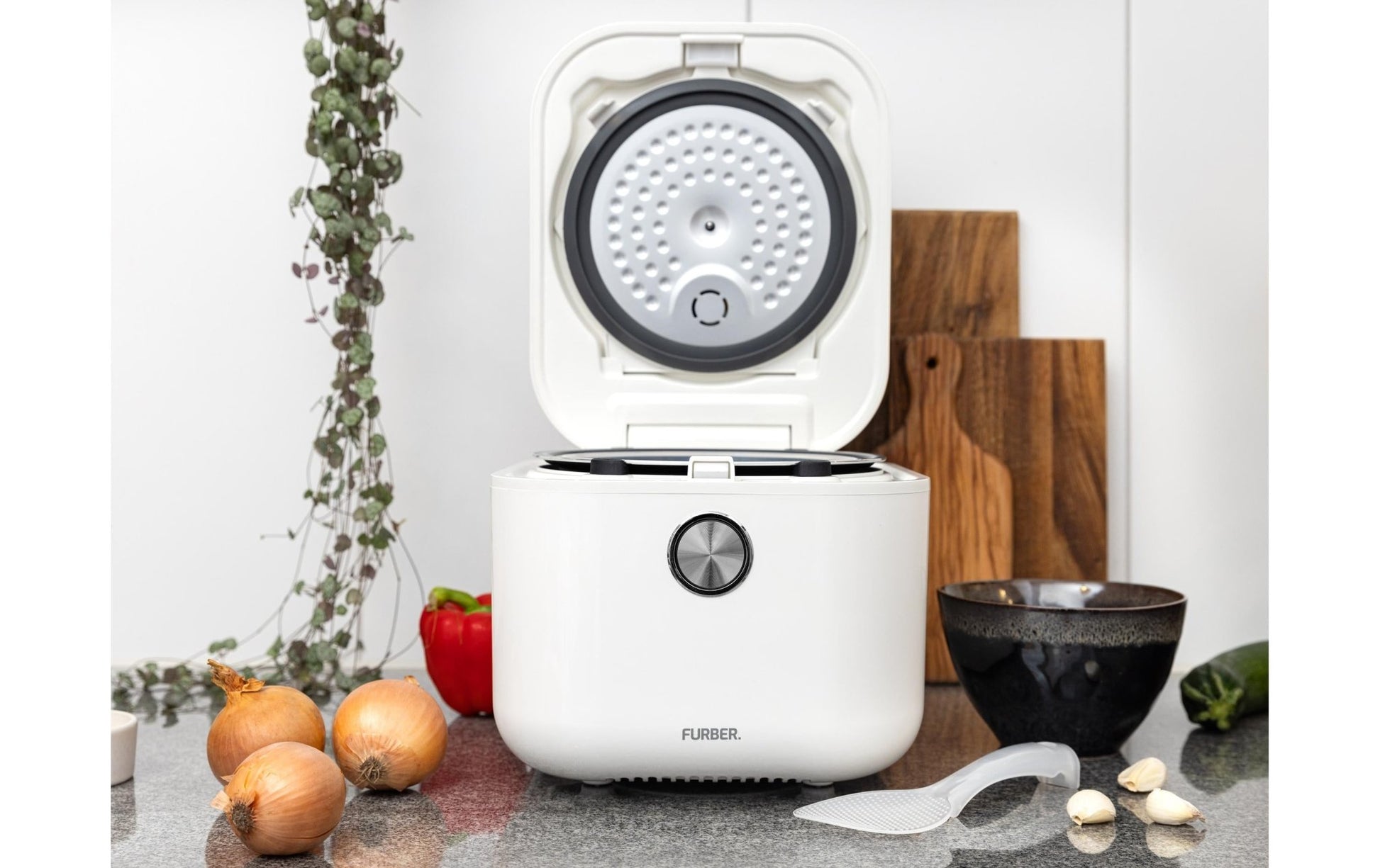 Reiskocher SAN Induktion 4 L, Weiss - MEGART