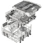 Einbaugeschirrspüler Adora V4000 VGB mit Gleitblech - MEGART