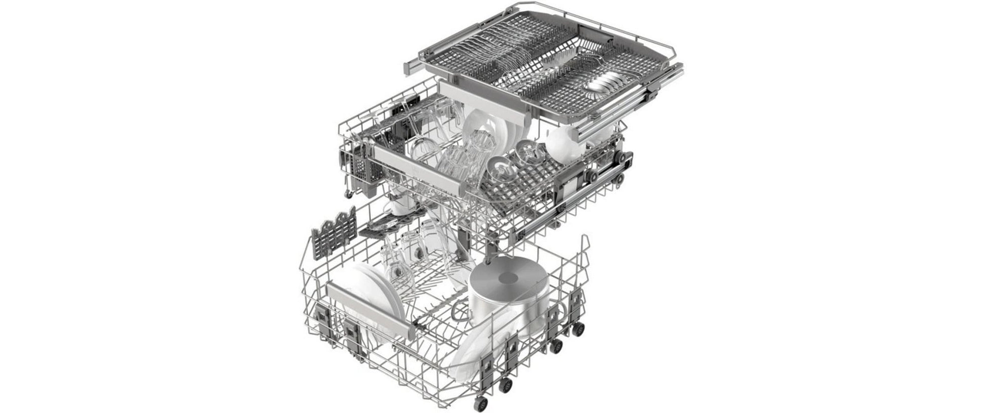 Einbaugeschirrspüler Adora V4000 VGB mit Gleitblech - MEGART