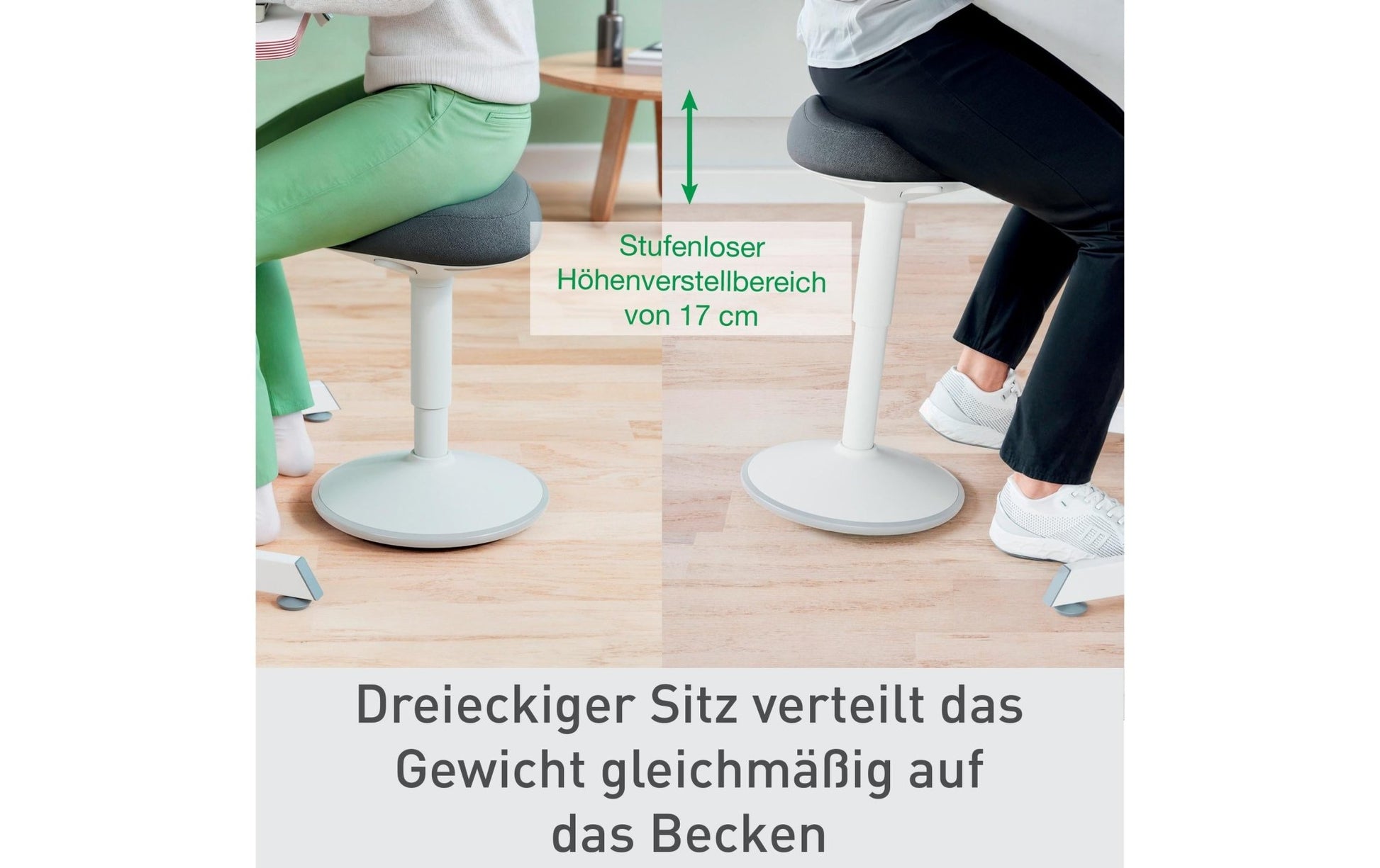 Leitz Ergo Active Sitzhocker Hellgrau - MEGART