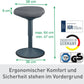 Leitz Ergo Active Sitzhocker Dunkelgrau - MEGART