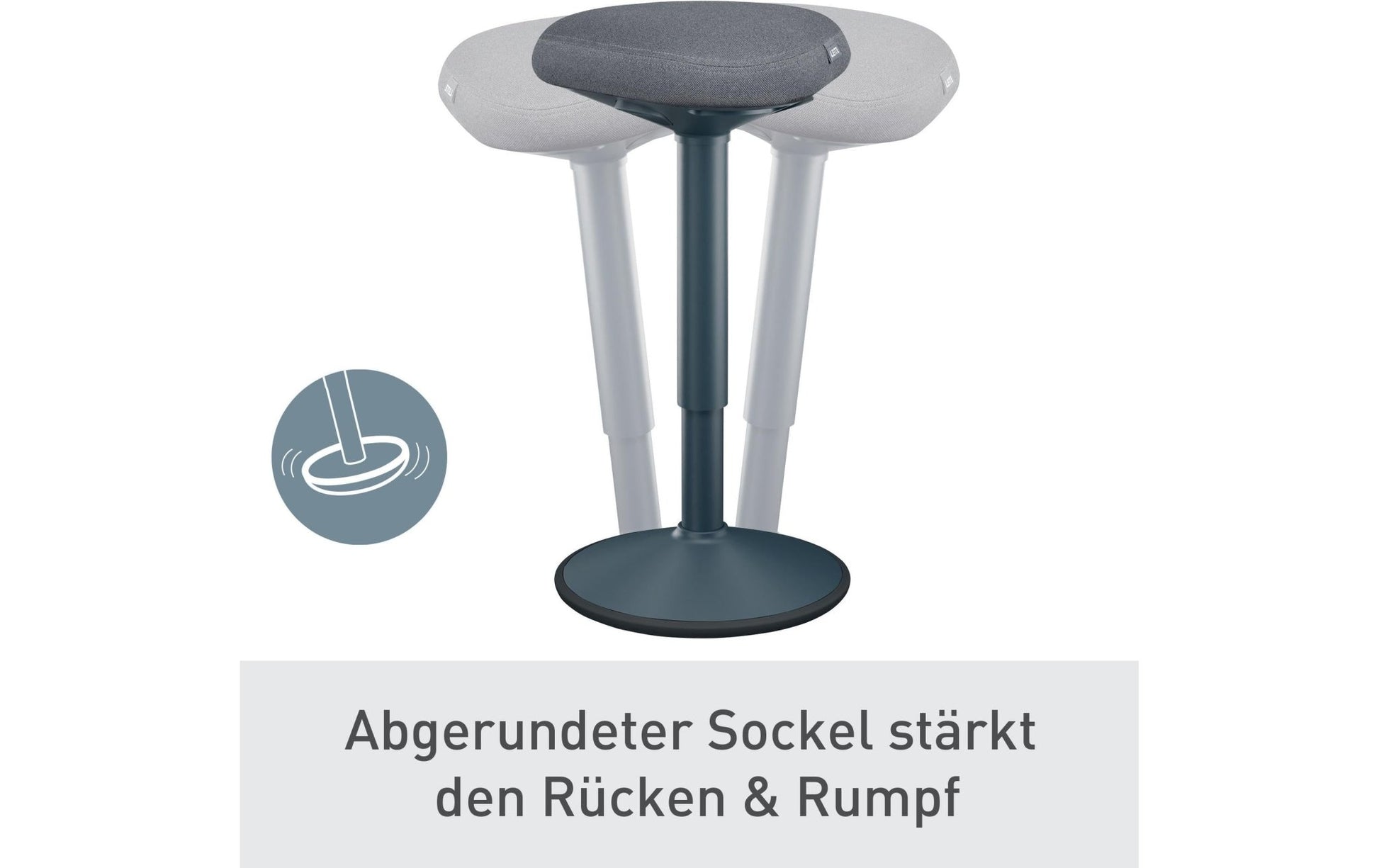 Leitz Ergo Active Stehhocker Dunkelgrau - MEGART