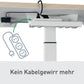 Leitz Ergo, höhenverstellbarer Sitz - Stehtisch Weiss - MEGART