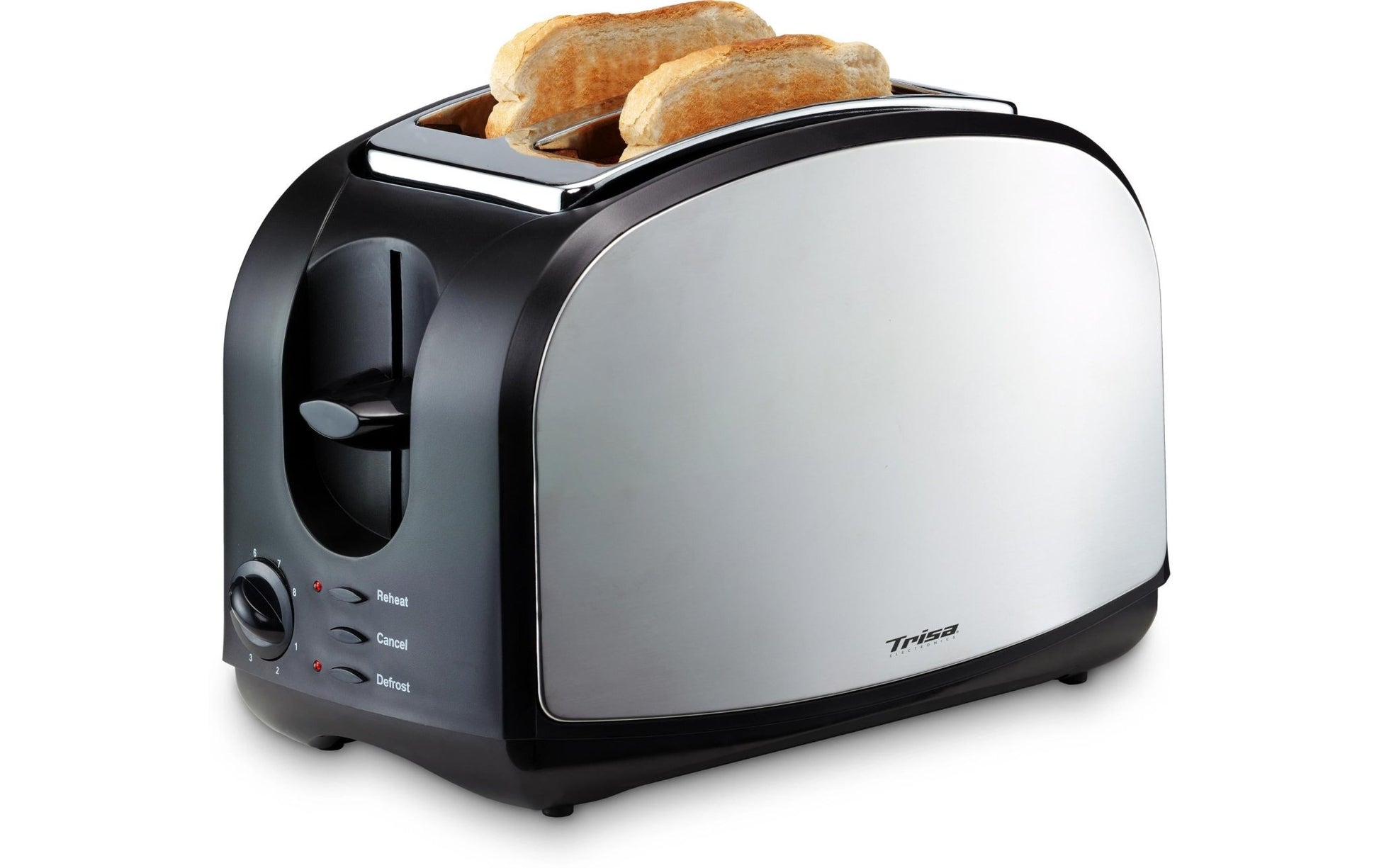 Toaster Crispy Toast Schwarz/Silber - MEGART