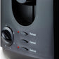 Toaster Crispy Toast Schwarz/Silber - MEGART