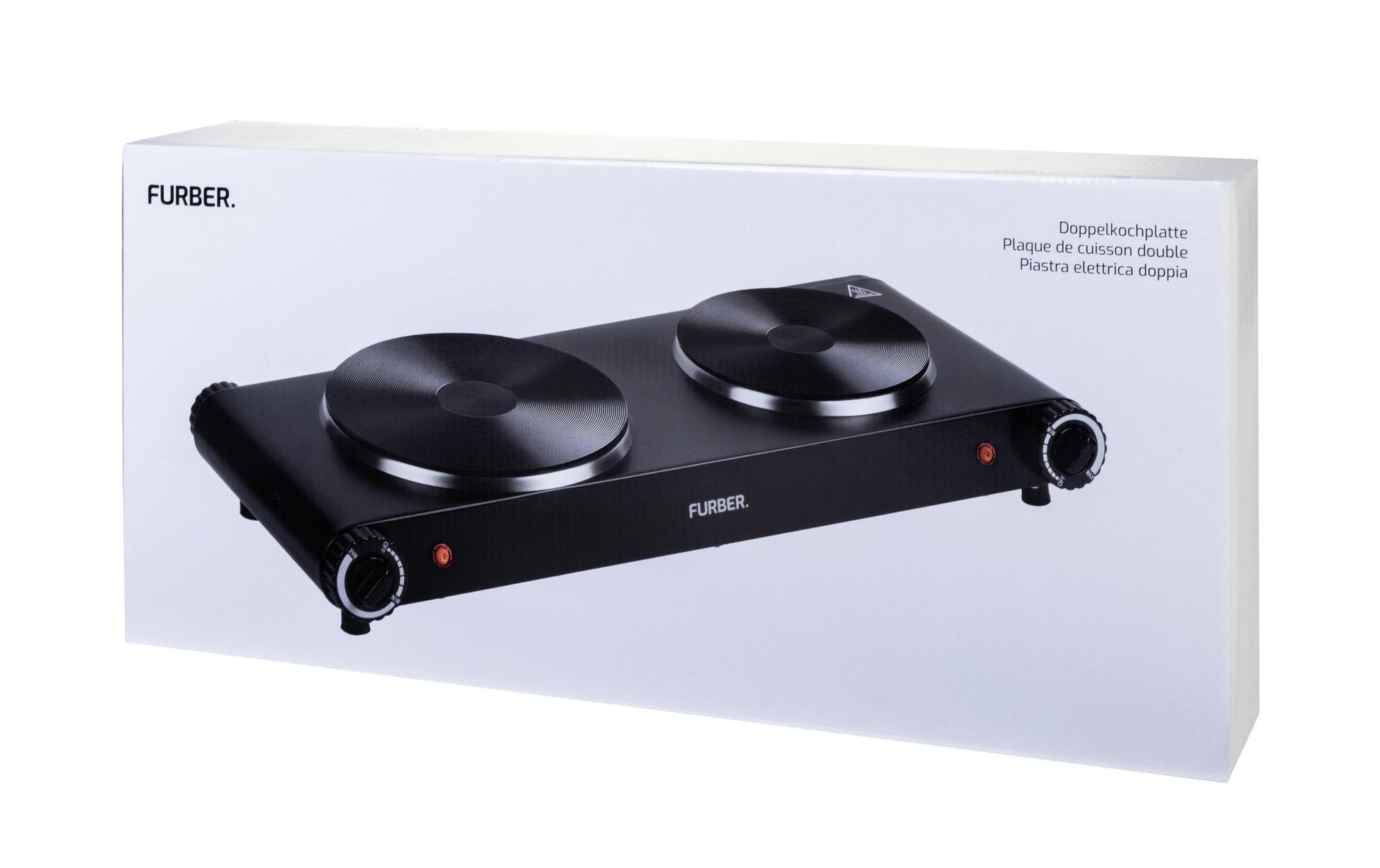 Doppelkochplatte Schwarz, 1500 W / 1000 W - MEGART