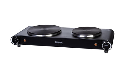 Doppelkochplatte Schwarz, 1500 W / 1000 W - MEGART
