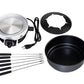 Fondue - Set Alpy 9 Teile, Schwarz/Weiss - MEGART
