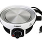 Fondue - Set Alpy 9 Teile, Schwarz/Weiss - MEGART