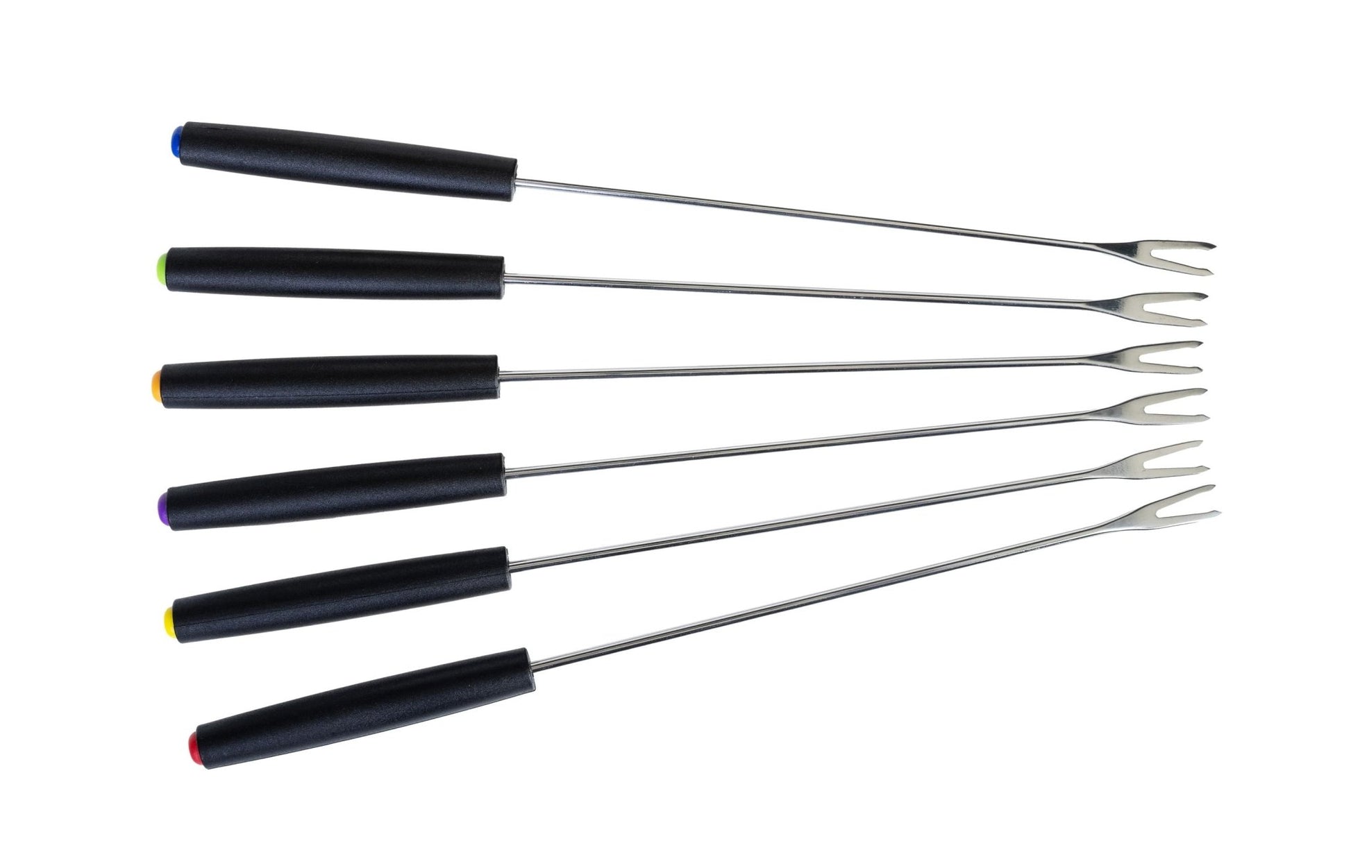 Fondue - Set Alpy 9 Teile, Schwarz/Weiss - MEGART