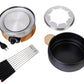 Fondue - Set Chalet 11 Teile, Schwarz/Silber - MEGART