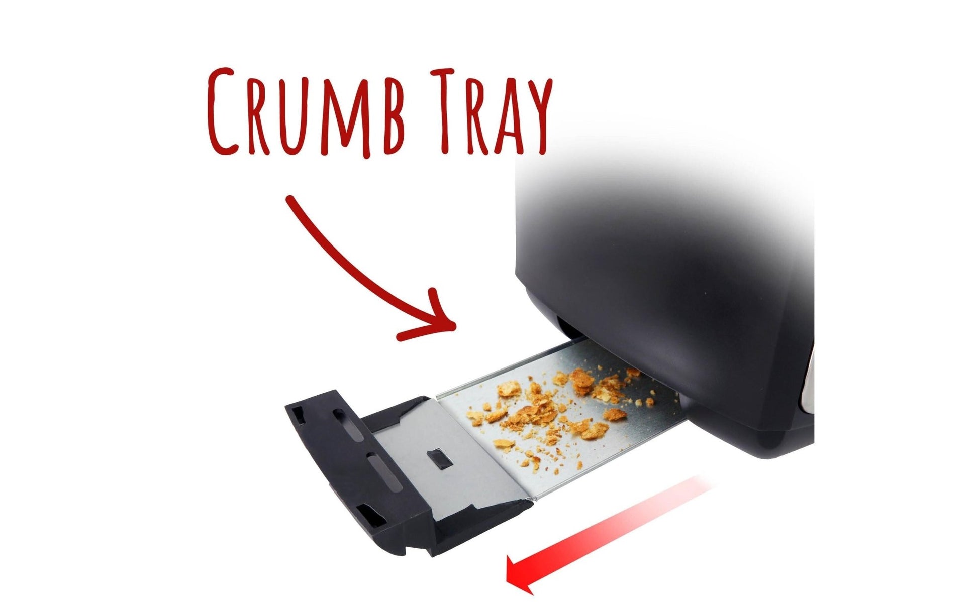 Toaster Crispy Toast Schwarz/Silber - MEGART