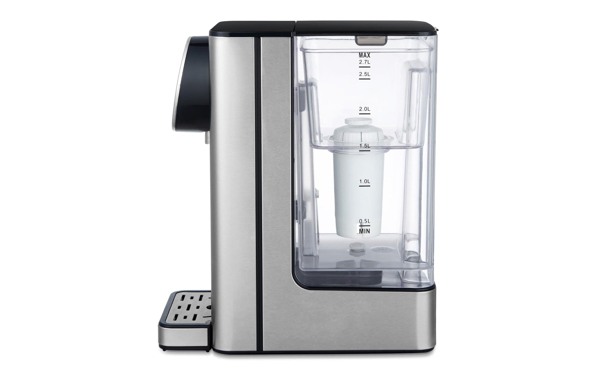 Heisswasserspender Silver Stream 2.7 l, Schwarz/Silber - MEGART