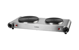 Doppelkochplatte Silber, 1500 W / 1000 W - MEGART