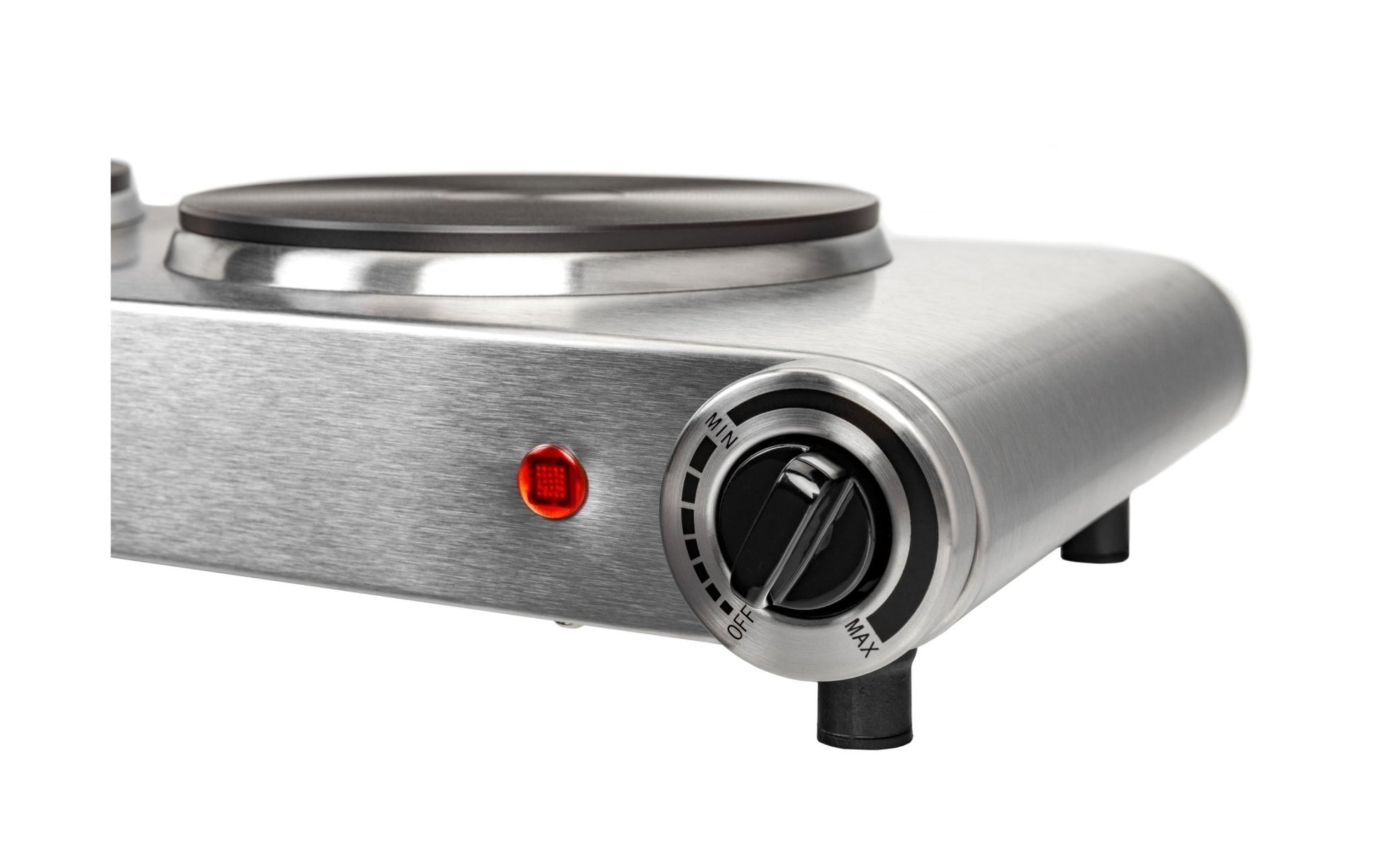Doppelkochplatte Silber, 1500 W / 1000 W - MEGART