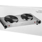 Doppelkochplatte Silber, 1500 W / 1000 W - MEGART