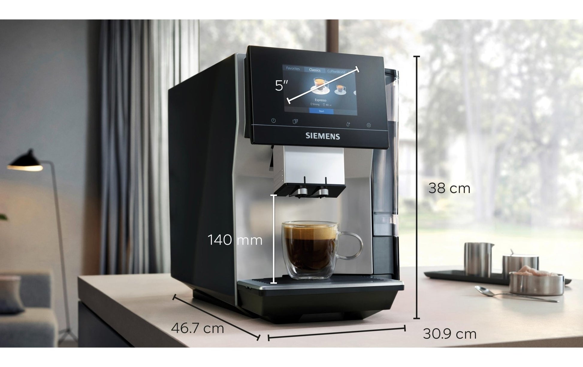 Kaffeevollautomat EQ700 Classic Inox Silver Metallic - MEGART