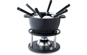 Fleischfondue - Set Twin 10 Teile, Schwarz - MEGART