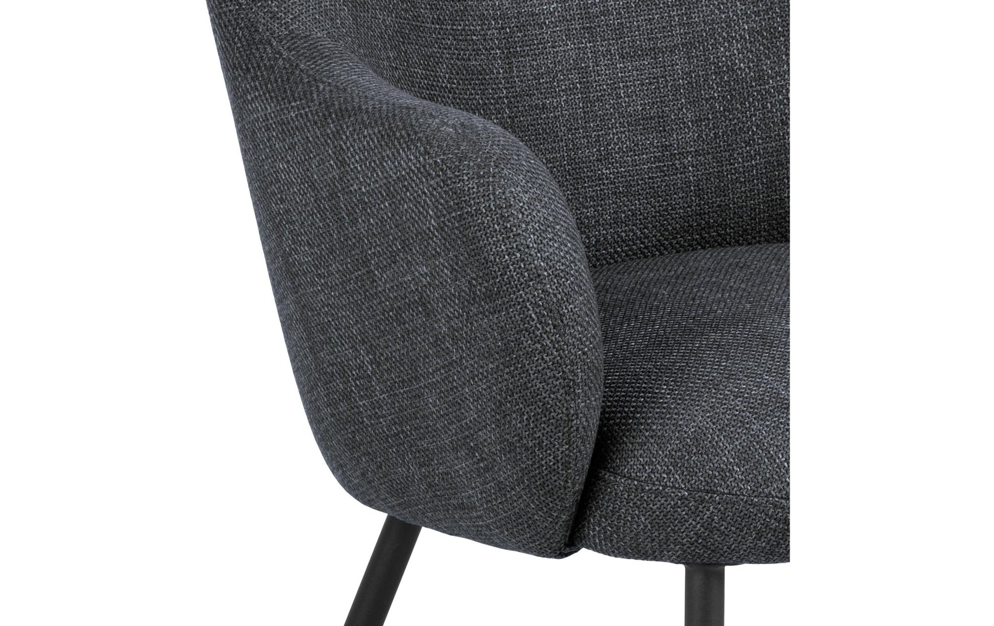 Sessel Spencer Polyurethan (PU)/Stahl, Dunkelgrau - MEGART