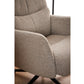 Sessel London Stahl/Textil, Beige - MEGART