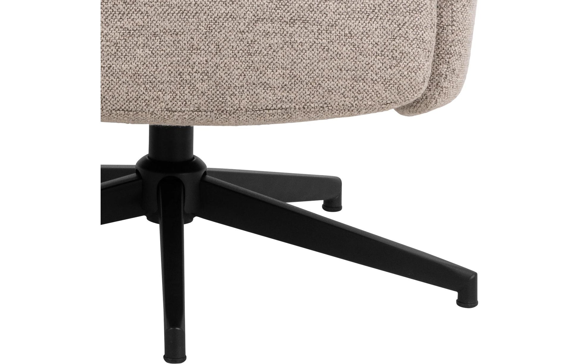 Sessel London Stahl/Textil, Beige - MEGART