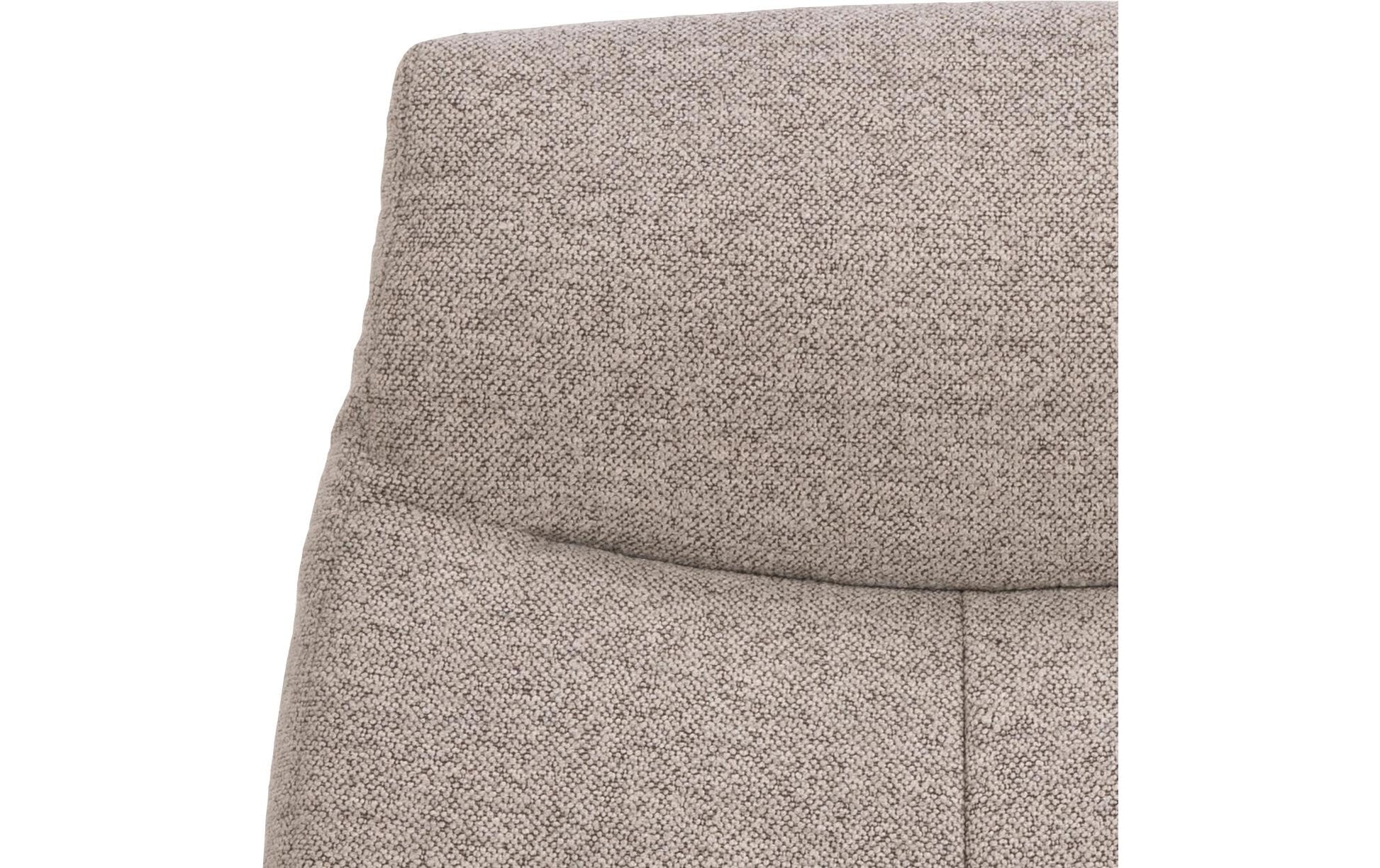 Sessel London Stahl/Textil, Beige - MEGART